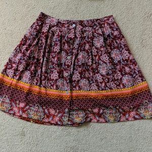 Xhilaration Floral Mini Skirt